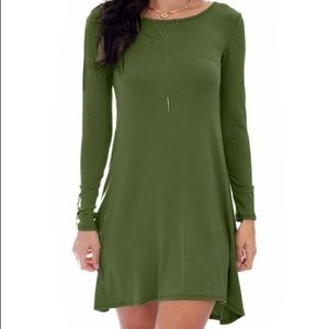 Olive Green Tunic Dress